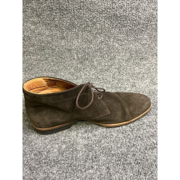 Wolf & Shepherd Striker Chocolate Brown Suede Ankle Chukka Boots Men's Size 10 P - Picture 8 of 12
